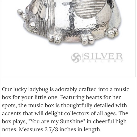 Reed & Barton Ladybug Music Box - Picture 8 of 8